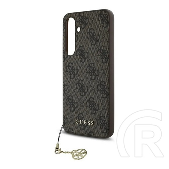 CG Mobile Samsung Galaxy S24 FE (SM-S721) guess 4g charms műanyag telefonvédő (textil hátlap, telefondísz) barna