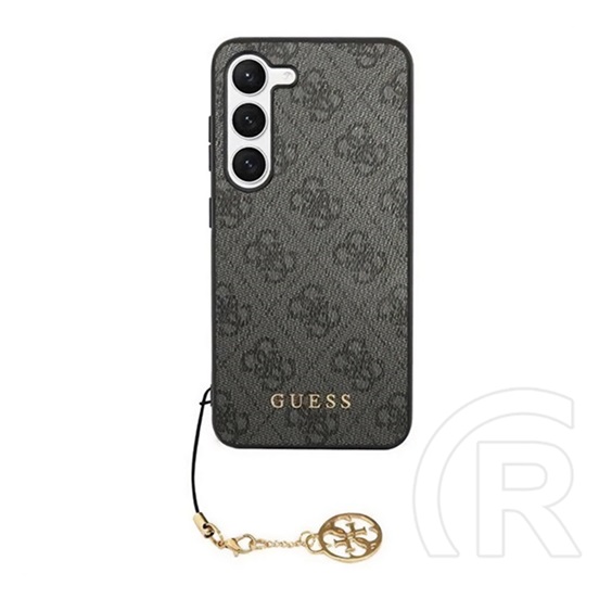 CG Mobile Samsung Galaxy S24 (SM-S921) guess 4g charms műanyag telefonvédő (textil hátlap, telefondísz) szürke