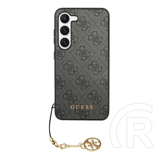 CG Mobile Samsung Galaxy S24 Ultra (SM-S928) guess 4g charms műanyag telefonvédő (textil hátlap, telefondísz) szürke