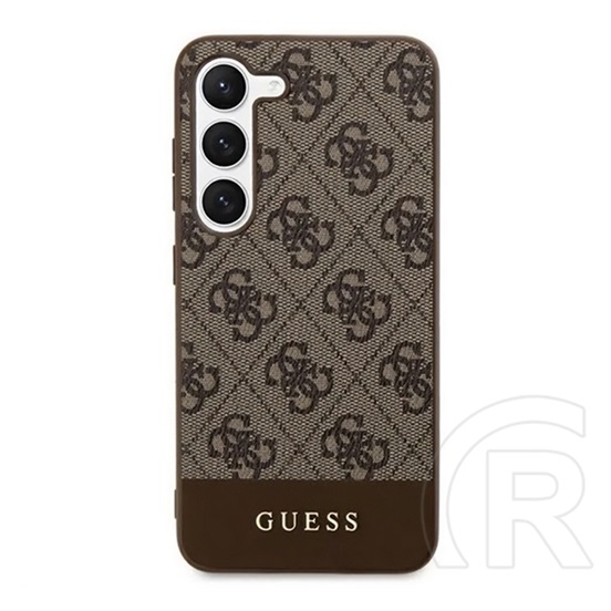 CG Mobile Samsung Galaxy S24 Ultra (SM-S928) guess 4g stripe műanyag telefonvédő (textil hátlap) barna
