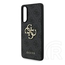 CG Mobile Samsung Galaxy S25 Edge (SM-S937) guess 4g big logo szilikon védő (ütésállóság, bőr hatású hátlap) fekete