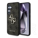 CG Mobile Samsung Galaxy S25 (SM-S931) guess 4g big logo szilikon telefonvédő (ütésálló, bőr hatású hátlap) sötétbarna