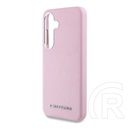 CG Mobile Samsung Galaxy S25 (SM-S931) karl lagerfeld saffiano full wrapped elongated védő (ütésálló, magsafe) rózsaszín
