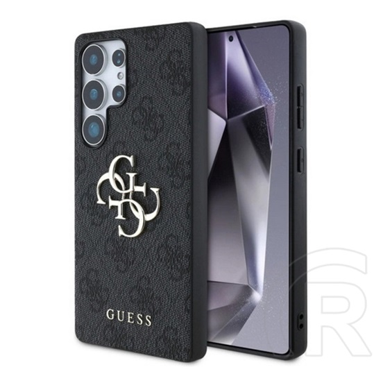 CG Mobile Samsung Galaxy S25 Ultra (SM-S938) guess 4g big logo szilikon telefonvédő (ütésálló, bőr hatású hátlap) fekete