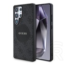 CG Mobile Samsung Galaxy S25 Ultra (SM-S938) guess 4g round patch classic logo (ütésálló, textil hátlap, magsafe) fekete