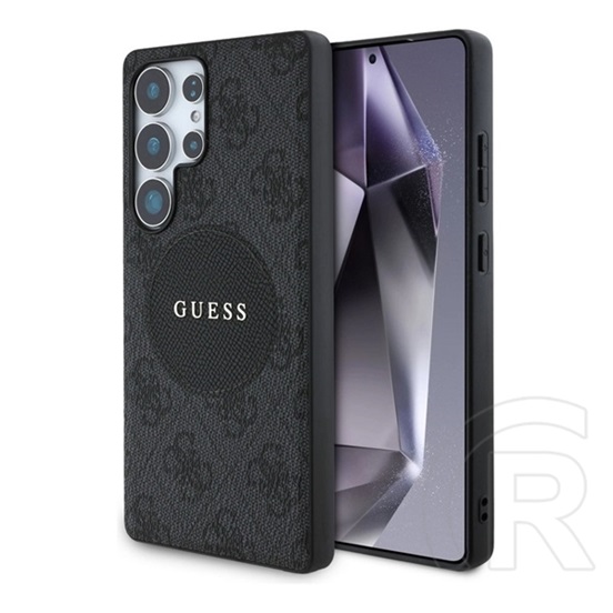CG Mobile Samsung Galaxy S25 Ultra (SM-S938) guess 4g round patch classic logo (ütésálló, textil hátlap, magsafe) fekete