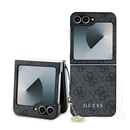 CG Mobile Samsung Galaxy Z Flip6 (SM-F741) guess 4g charms műanyag telefonvédő (textil hátlap, telefondísz) sötétszürke