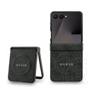 CG Mobile Samsung Galaxy Z Flip7 (SM-F766) guess 4g ring classic logo védő (ütésálló, textil hátlap, magsafe) fekete