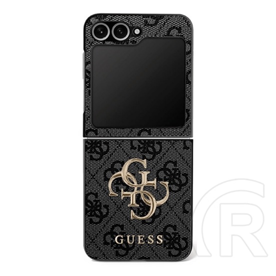 CG Mobile Samsung Galaxy Z Flip7 (SM-F766) guess big 4g classic logo védő (ütésálló, eco bőr hatású hátlap) fekete