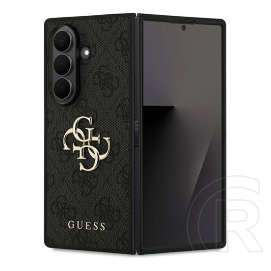 CG Mobile Samsung Galaxy Z Fold7 (SM-F966) guess 4g big logo szilikon védő (ütésállóság, bőr hatású hátlap) fekete