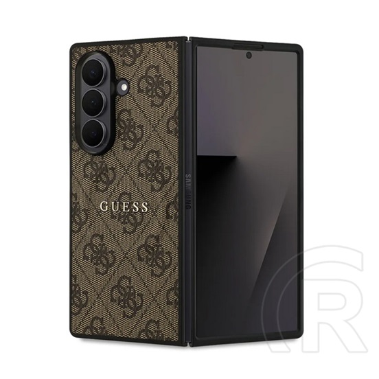 CG Mobile Samsung Galaxy Z Fold7 (SM-F966) guess 4g ring classic logo  (ütésálló, textil hátlap, magsafe) sötétbarna