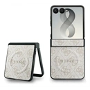 CG Mobile Samsung Z Flip8 guess pu leather 4g magnetic műanyag telefonvédő (ütésálló, bőr hatású, mágneses) rózsaszín