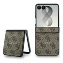 CG Mobile Samsung Z Flip8 guess pu leather 4g magnetic műanyag telefonvédő (ütésálló, bőr hatású, mágneses) sötétbarna