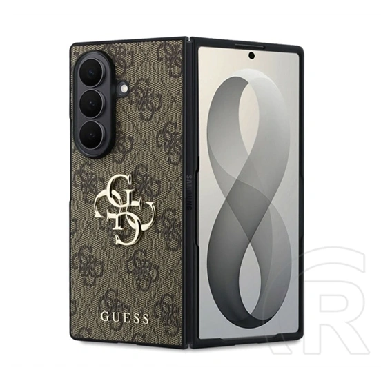 CG Mobile Samsung Z Fold8 Ultra guess big 4g classic logo szilikon védő ( ütésálló, eco bőr hatású hátlap) sötétbarna