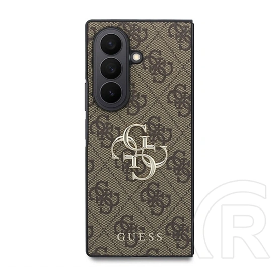 CG Mobile Samsung Z Fold8 Ultra guess big 4g classic logo szilikon védő ( ütésálló, eco bőr hatású hátlap) sötétbarna