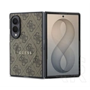 CG Mobile Samsung Z Fold8 guess 4g classic műanyag telefonvédő (ütésállóság, bőr hatású hátlap, mágneses) sötétbarna