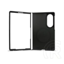 CG Mobile Samsung Z Fold8 guess 4g classic műanyag telefonvédő (ütésállóság, bőr hatású hátlap, mágneses) sötétbarna