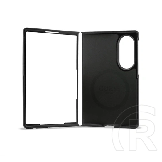 CG Mobile Samsung Z Fold8 guess 4g classic műanyag telefonvédő (ütésállóság, bőr hatású hátlap, mágneses) sötétbarna
