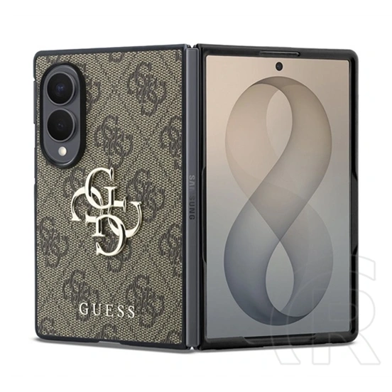 CG Mobile Samsung Z Fold8 guess big 4g classic logo szilikon védő ( ütésálló, eco bőr hatású hátlap) sötétbarna