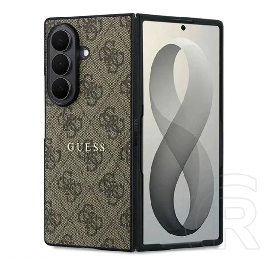 CG Mobile Samsung Z Fold8 guess pu leather 4g magnetic műanyag telefonvédő (ütésálló, bőr hatású, mágneses) sötétbarna
