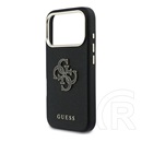 CG Mobile Xiaomi Redmi 15 4G  guess fw resin logo szilikon telefonvédő (ütésállóság, bőr hatású hátlap) fekete