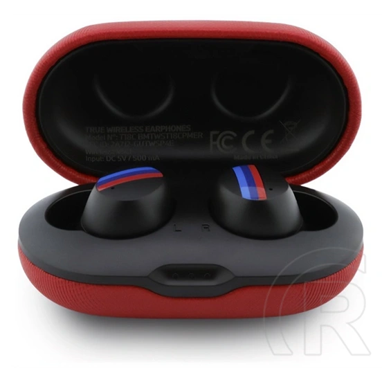 CG Mobile bmw metal logo bluetooth fülhallgató sztereo (v5.3, tws, mikrofon, zajszűrő, ipx5 vízálló + töltőtok) piros