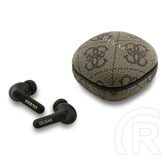 CG Mobile guess 4g classic metal logo bluetooth fülhallgató sztereo (tws, mikrofon, zajszűrő + töltőtok) sötétbarna
