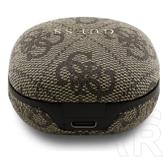 CG Mobile guess 4g classic metal logo bluetooth fülhallgató sztereo (tws, mikrofon, zajszűrő + töltőtok) sötétbarna