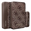 CG Mobile guess 4g leather metal logo vésztöltő usb+type-c aljzat (5000mah, 15w, gyorstöltő) barna