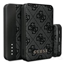 CG Mobile guess 4g leather metal logo vésztöltő usb+type-c aljzat (5000mah, 15w, gyorstöltő) fekete