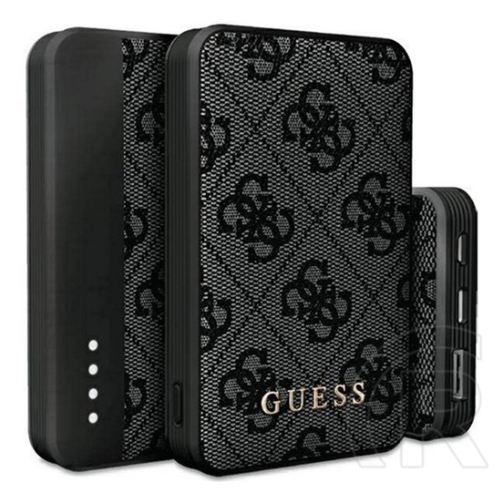 CG Mobile guess 4g leather metal logo vésztöltő usb+type-c aljzat (5000mah, 15w, gyorstöltő) fekete