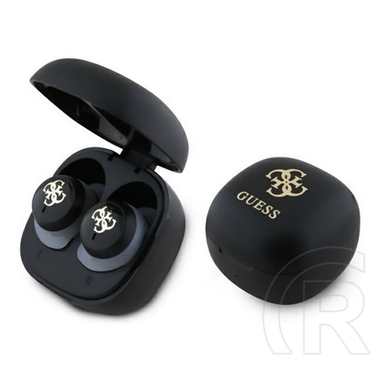 CG Mobile guess 4g logo mini bluetooth fülhallgató sztereo (v5.3, tws, mikrofon + töltőtok) fekete