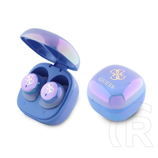CG Mobile guess 4g logo mini bluetooth fülhallgató sztereo (v5.3, tws, mikrofon + töltőtok) világoskék