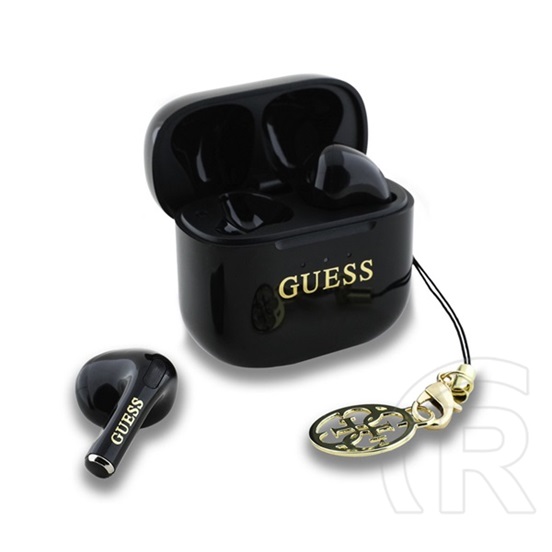CG Mobile guess classic logo charm bluetooth fülhallgató sztereo (v5.4, tws, mikrofon + töltőtok) fekete