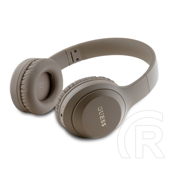 CG Mobile guess classic silver logo bluetooth fejhallgató sztereo (v5.3, mikrofon, zajszűrő) barna