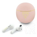 CG Mobile guess gold line bluetooth fülhallgató sztereo (v6.0, tws, mikrofon, ipx5 vízálló + töltőtok) rózsaszín