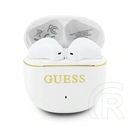 CG Mobile guess gold line glossy classic logo bluetooth fülhallgató sztereó (v5.4, TWS, mikrofon + töltőtok, fehér)