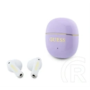 CG Mobile guess gold line glossy classic logo bluetooth fülhallgató sztereo (v5.4, TWS, mikrofon + töltőtok, lila)
