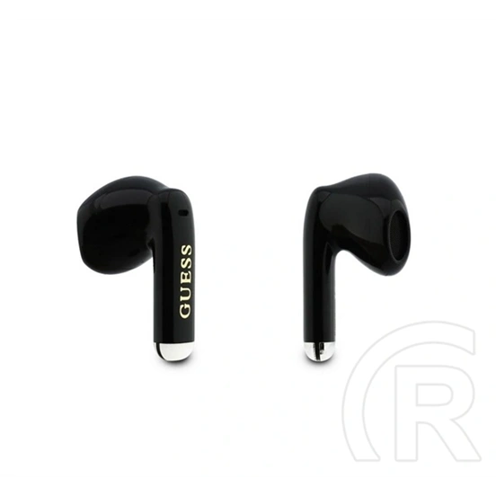CG Mobile guess gold line glossy classic logo bluetooth fülhallgató sztereo (v5.4, tws, mikrofon, töltőtok, fekete)