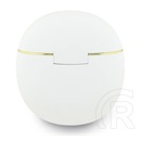 CG Mobile guess gold line triangle bluetooth fülhallgató sztereo (v6.0, tws, mikrofon, ipx5 vízálló + töltőtok) fehér