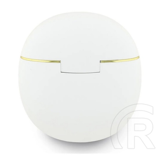 CG Mobile guess gold line triangle bluetooth fülhallgató sztereo (v6.0, tws, mikrofon, ipx5 vízálló + töltőtok) fehér