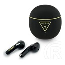 CG Mobile guess gold line triangle bluetooth fülhallgató sztereo (v6.0, tws, mikrofon, ipx5 vízálló + töltőtok) fekete