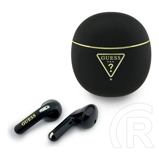 CG Mobile guess gold line triangle bluetooth fülhallgató sztereo (v6.0, tws, mikrofon, ipx5 vízálló + töltőtok) fekete