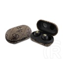 CG Mobile guess metal logo bluetooth fülhallgató sztereo (v5.3, tws, mikrofon, zajszűrő, ipx5 vízálló + töltőtok) barna