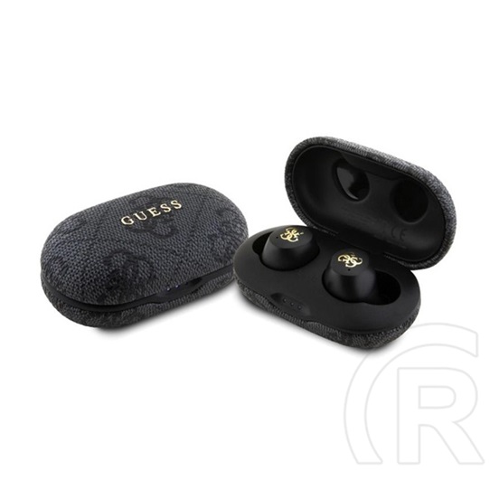 CG Mobile guess metal logo bluetooth fülhallgató sztereo (v5.3, tws, mikrofon, zajszűrő, ipx5 vízálló + töltőtok) fekete