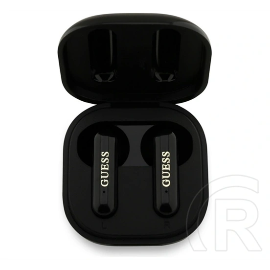 CG Mobile guess metal logo bluetooth fülhallgató sztereo (v5.3, tws, mikrofon, zajszűrő, ipx5 vízálló, töltőtok, fekete)