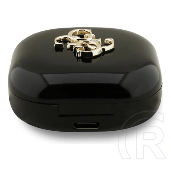 CG Mobile guess metal logo bluetooth fülhallgató sztereo (v5.3, tws, mikrofon, zajszűrő, ipx5 vízálló, töltőtok, fekete)