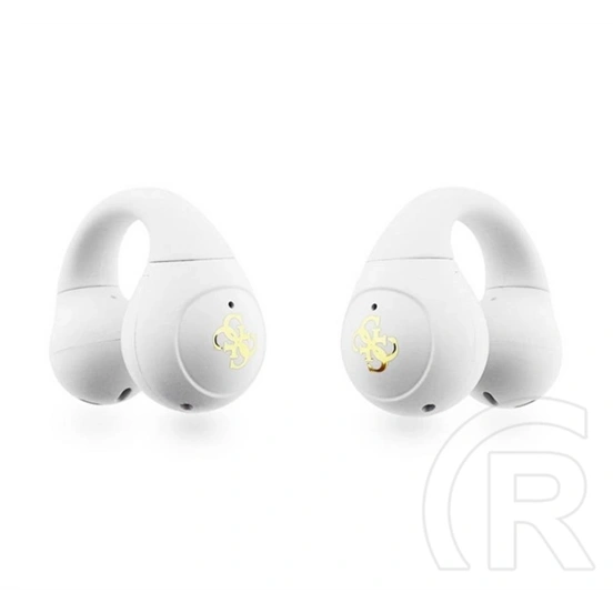 CG Mobile guess mini classic logo bluetooth fülhallgató sztereo (v6.0, tws, fülre csíptethető, mikrofon + töltőtok, fehé