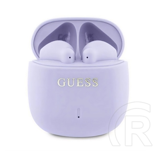 CG Mobile guess printed classic logo bluetooth fülhallgató sztereo (v5.3, tws, mikrofon, ipx4 + töltőtok) lila