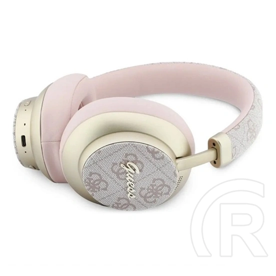 CG Mobile guess pu 4g gold script metal logo bluetooth fejhallgató sztereo (v5.4, mikrofon, zajszűrő) rózsaszín
